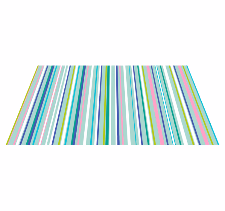 Covor vinil vărgat modele elegante multicolore - TenStickers