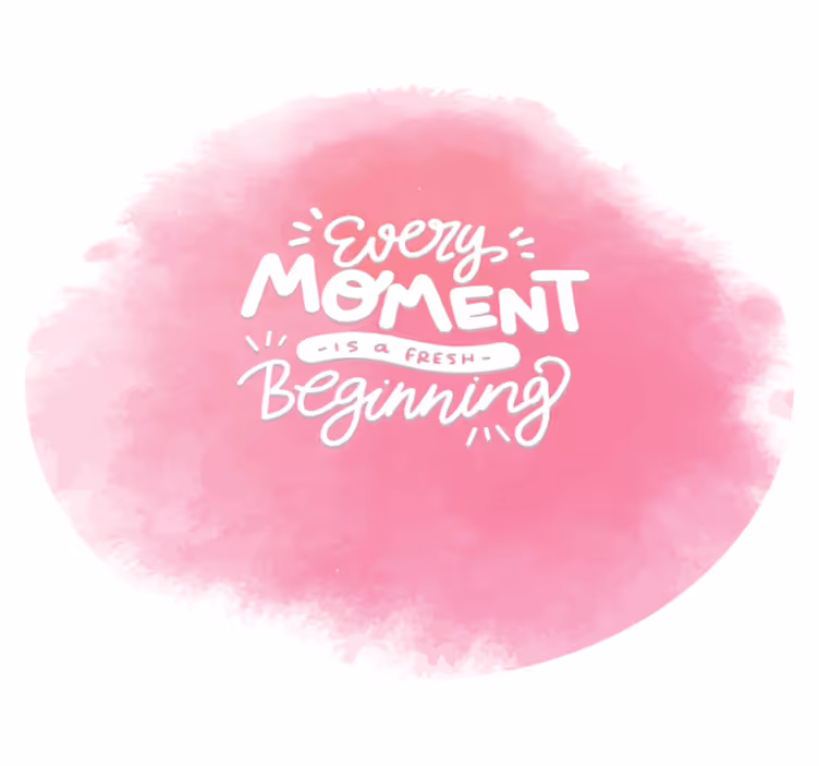 Covoare de vinil cu fraze fiecare moment care începe - TenStickers