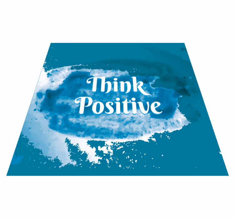 Covoare de vinil cu fraze gândește pozitiv - TenStickers