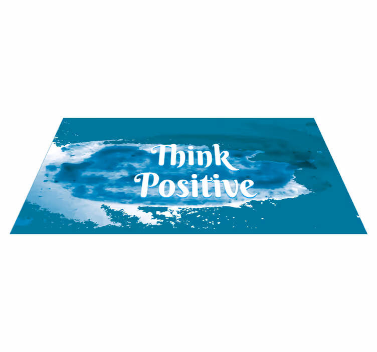 Covoare de vinil cu fraze îmbrățișează optimismul - TenStickers