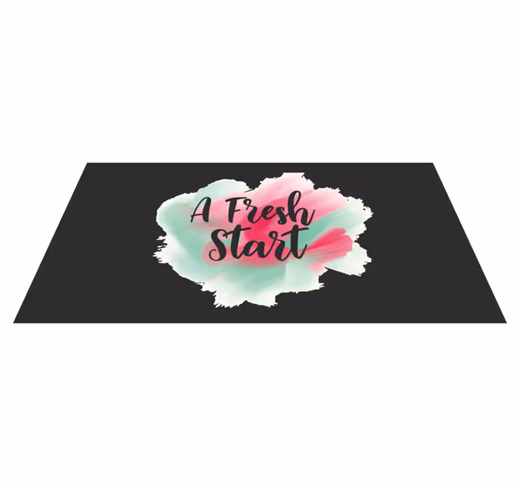 Covoare de vinil cu fraze un nou început - TenStickers