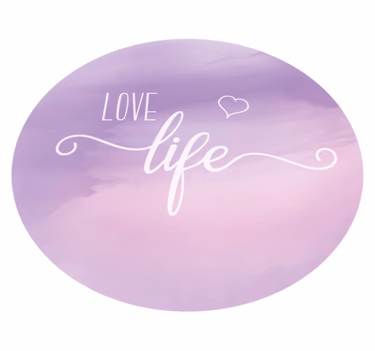 Covoare de vinil cu fraze prețuiește viața - TenStickers