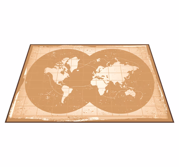 Covor de vinil harta lumii atlas global - TenStickers