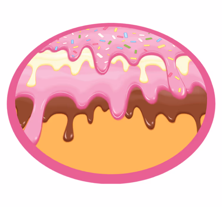Covoruri vinil rotund încântare dulce - TenStickers