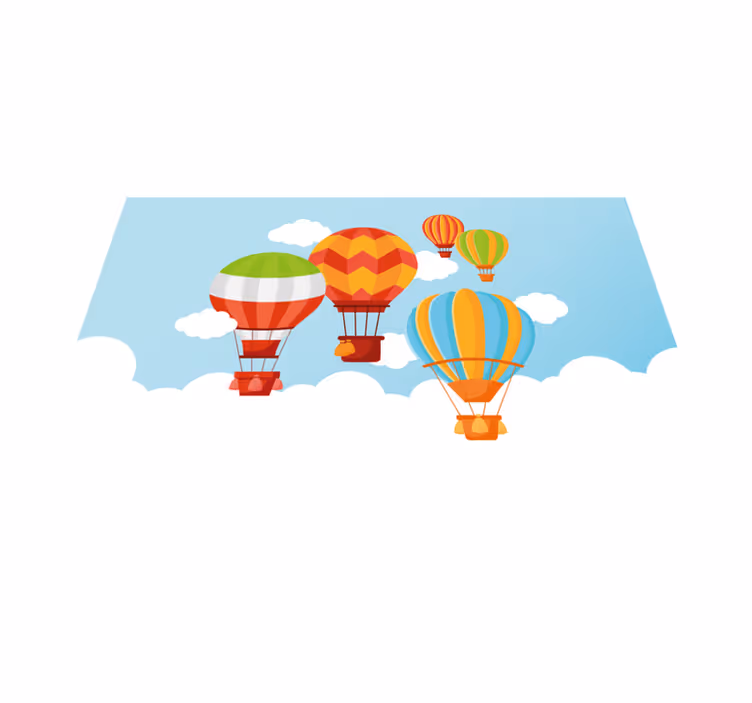 Alții covor de vinil aer cald colorat - TenStickers