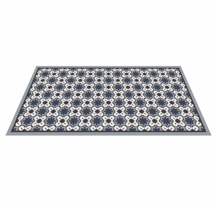 Covor de vinil mozaic aranjament clasic gri - TenStickers