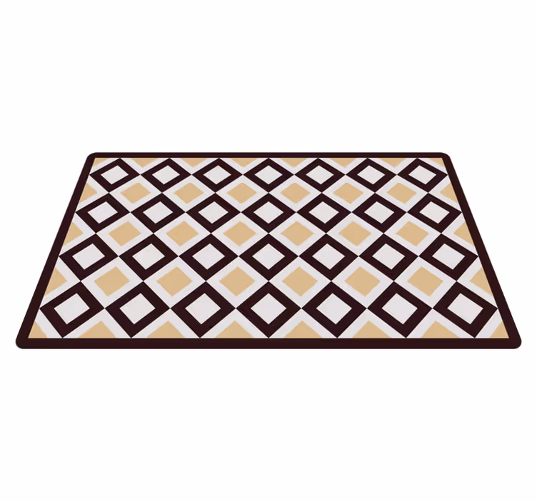 Covor de vinil geometric elementul diamant - TenStickers
