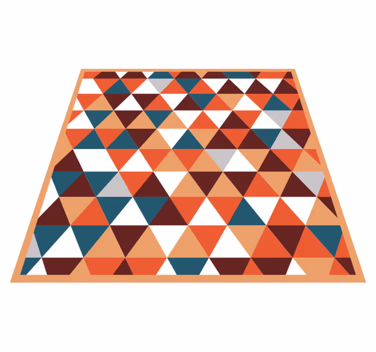 Covor de vinil geometric model de mozaic triunghiular - TenStickers