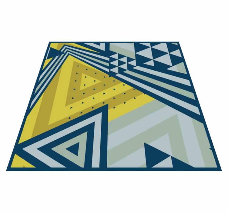Covor de vinil geometric elemente triunghiulare - TenStickers