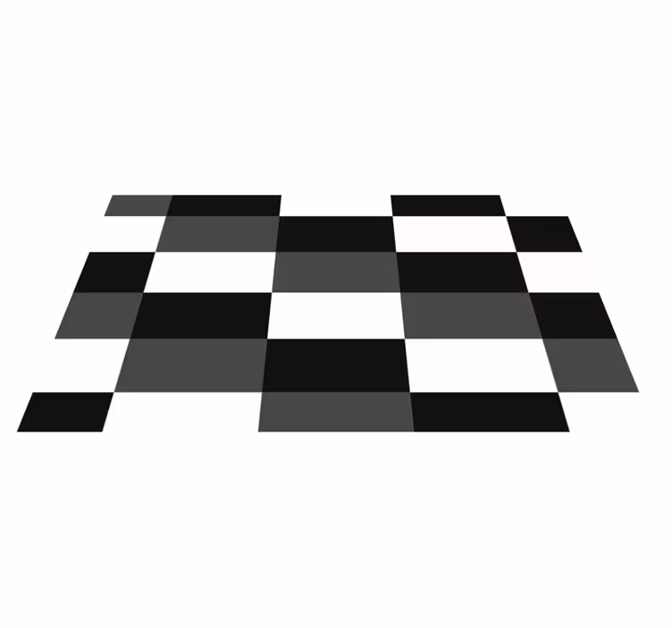 Covoare geometrice cu dreptunghiuri albe, gri și negre - TenStickers