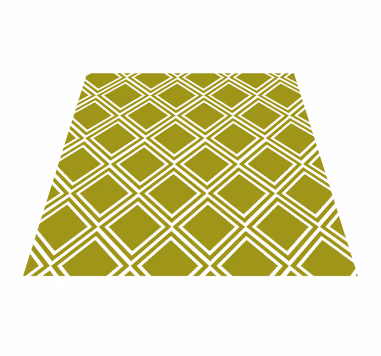 Covor de vinil geometric motiv cu model de diamant - TenStickers