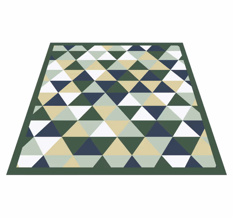 Covor de vinil geometric forme triunghiulare - TenStickers