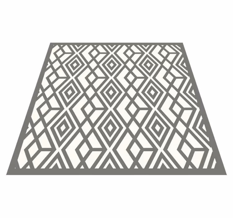 Covor de vinil geometric emblemă cu diamant - TenStickers