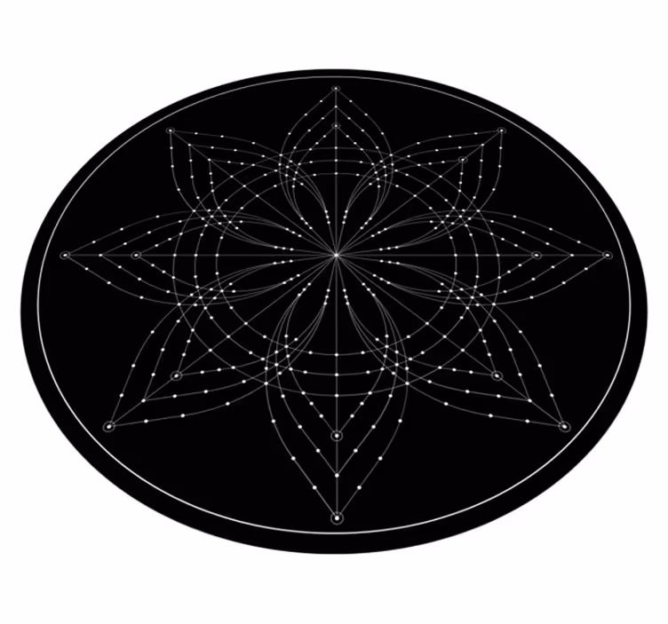 Covor vinil mandala model elegant de lotus - TenStickers