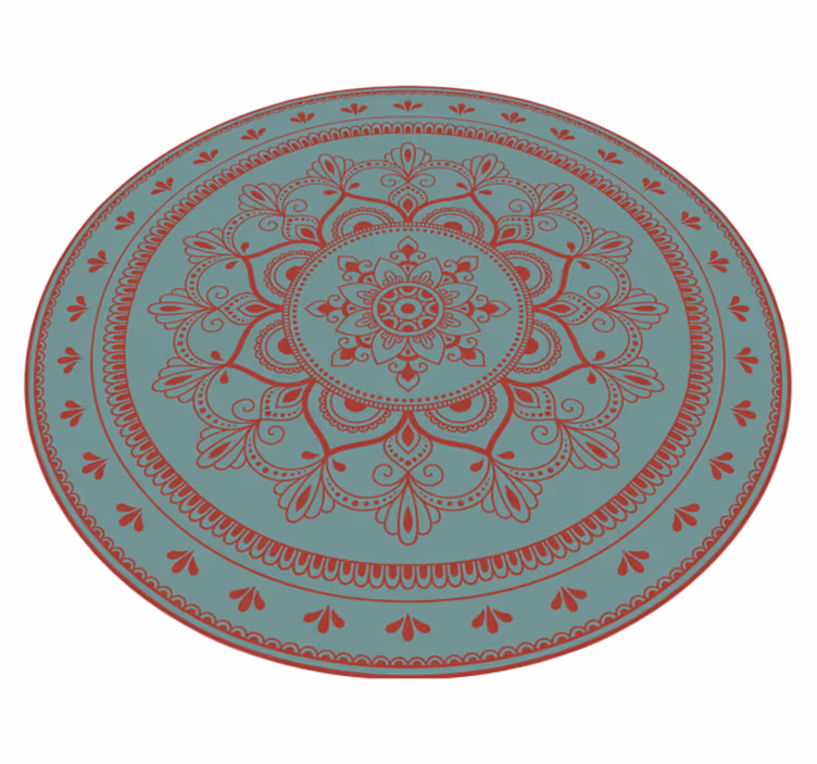 Covor vinil mandala ilustrație circulară complexă - TenStickers