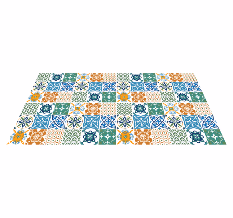 Gresie podea bucatarie model colorat - TenStickers