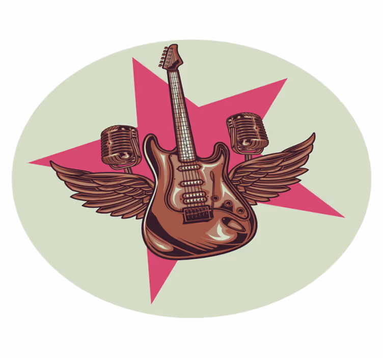 Covor de vinil Adolescenți tribut la o vedetă rock - TenStickers