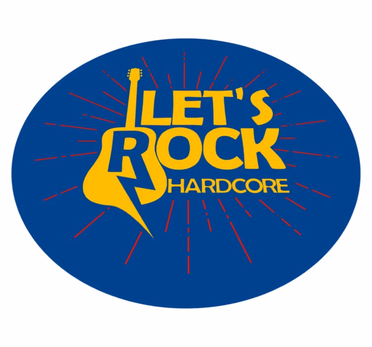 Covoruri vinil rotund tribut la chitară electrică - TenStickers