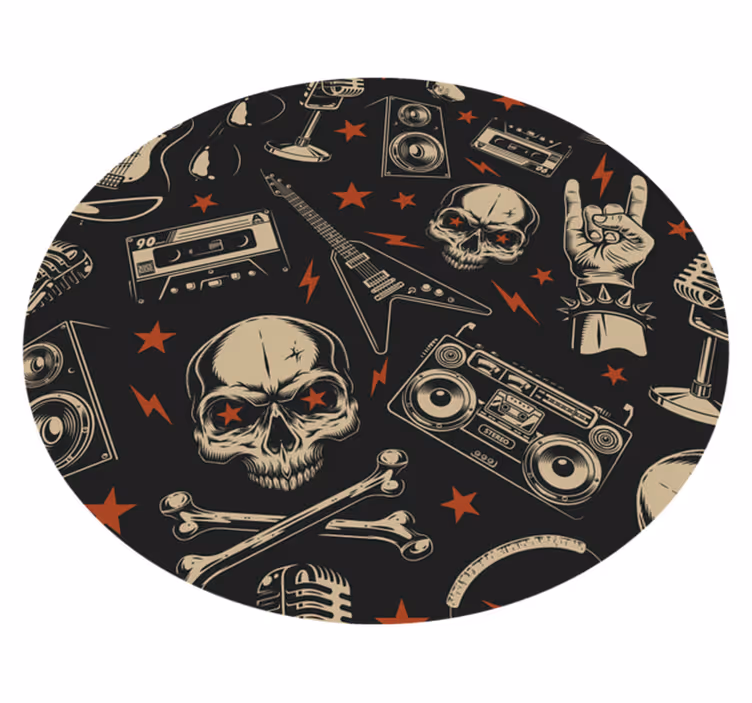 Covor de vinil Adolescenți stilul muzicii rock - TenStickers