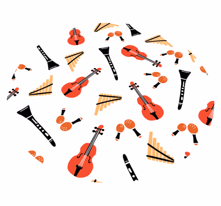 Alții covor de vinil conceptul de instrument muzical - TenStickers