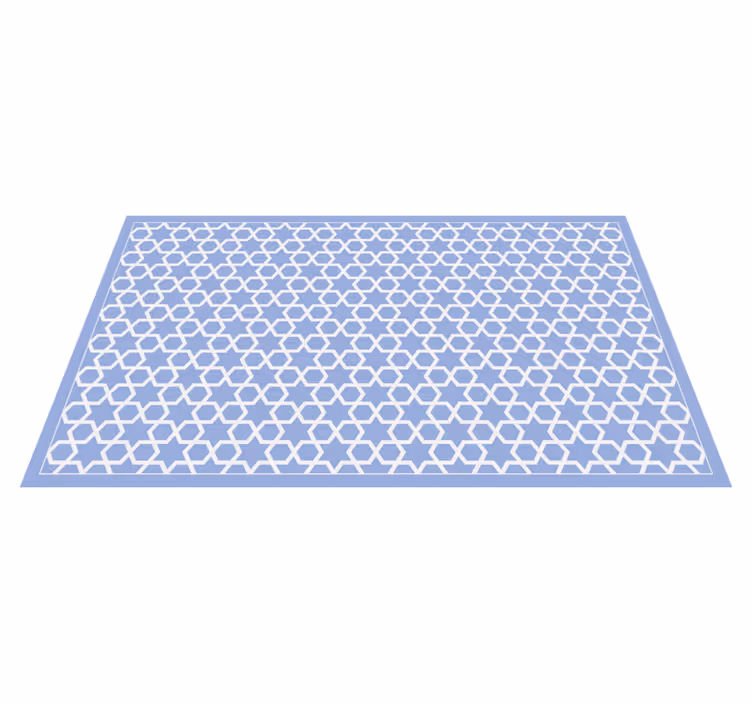 Covor de vinil geometric motiv hexagonal înstelat - TenStickers