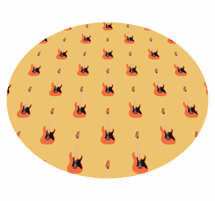Alții covor de vinil model de chitară - TenStickers