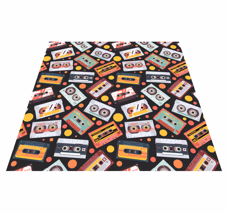 Covor de vinil texturat stil casetă retro - TenStickers