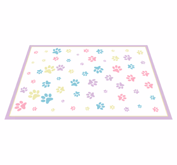 Covor vinil print animalier estetica amprentei de lăbuță - TenStickers