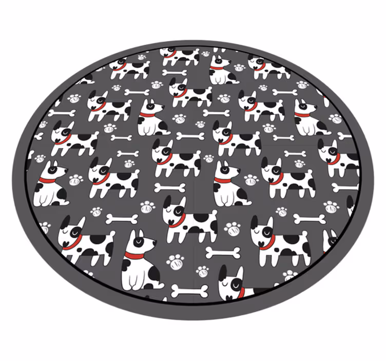 Covor fantastic pentru animale de câine alb-negru - TenStickers