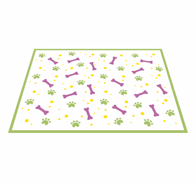 Covoare colorate de labe și oase de câine pentru animale - TenStickers