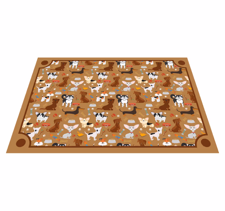 Covor vinil animal modele drăguțe de câini - TenStickers