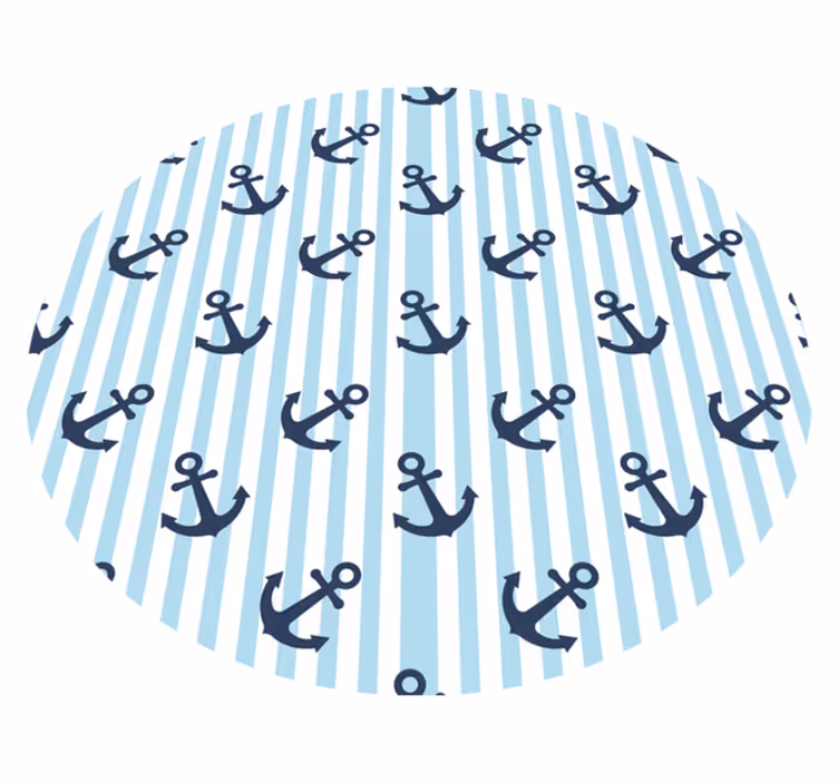Alții covor de vinil model ancora nautică - TenStickers