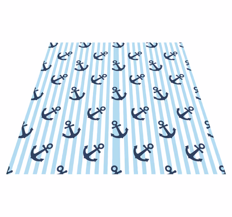 Gresie pentru pardoseală cu dungi verticale albastre bleumarin - TenStickers