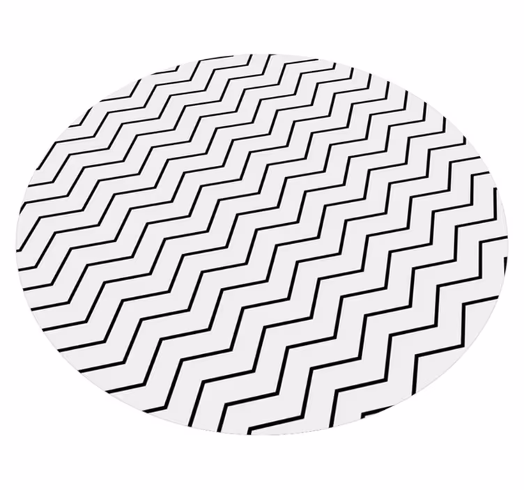 Covor de vinil geometric zigzag - TenStickers