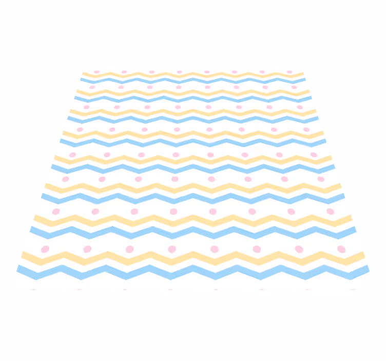Covor de vinil pentru copii model colorat cu chevron - TenStickers