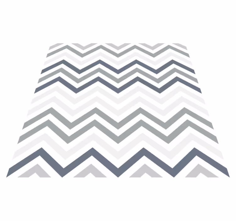 Covor de vinil pătrat cu linii zig zag - TenStickers