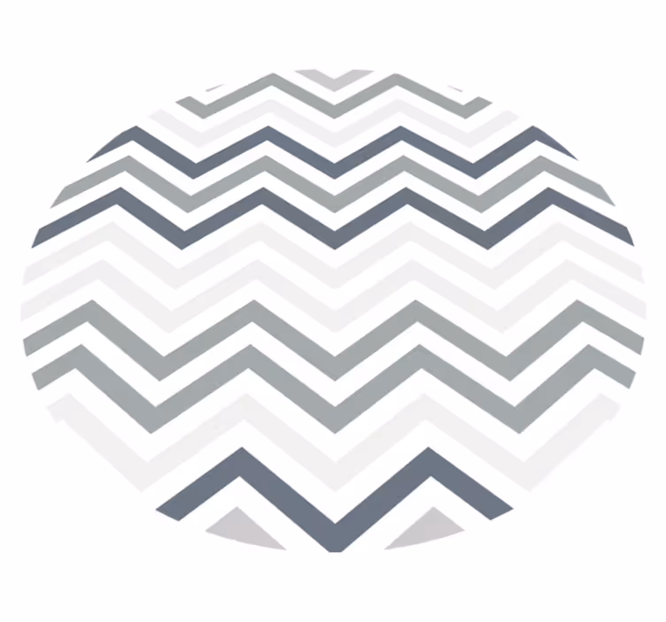 Covor vinil vărgat cu model în zigzag - TenStickers