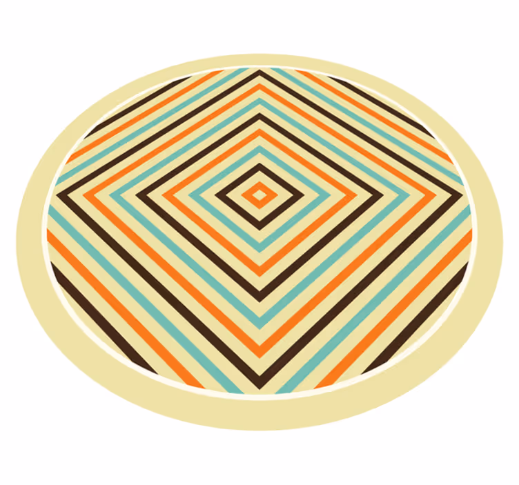 Covor vinil vărgat stil chevron plin de viață - TenStickers