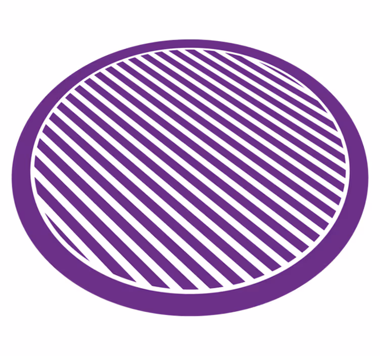 Covor vinil vărgat cerc nuanțe de mov - TenStickers