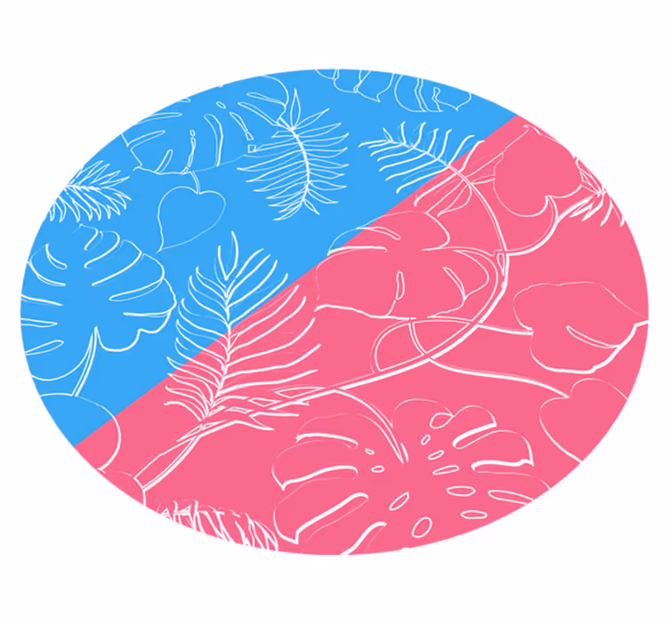Covor vinil cu aspect de natura tropice verzi - TenStickers