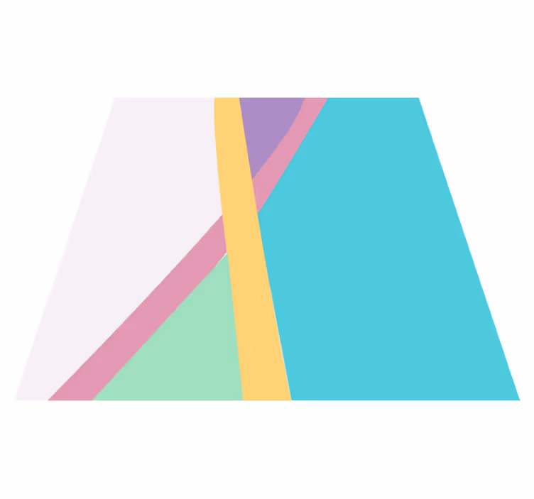 Covor vinil modern straturi abstracte colorate - TenStickers