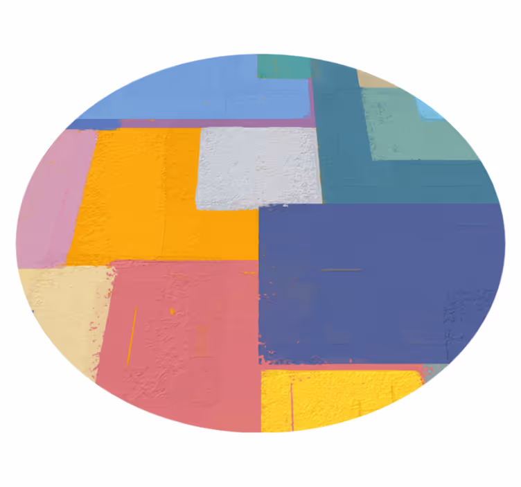 Covor de vinil geometric cu figuri geometrice vii - TenStickers