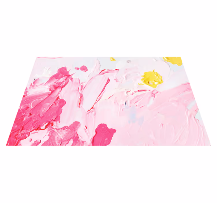 Covor de vinil adolescenți vârtejuri abstracte roz - TenStickers