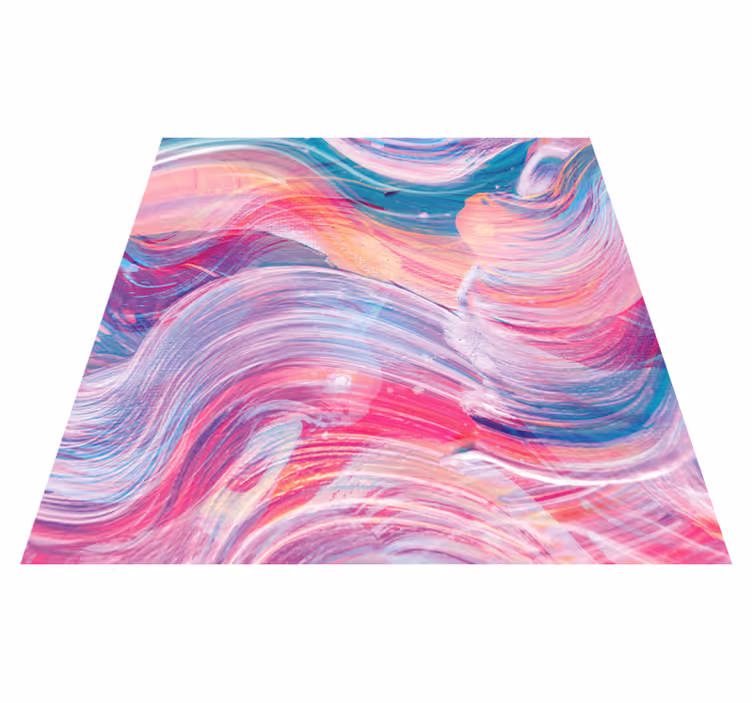 Covor colorat cu ulei vopsea pătrat din vinil covor - TenStickers