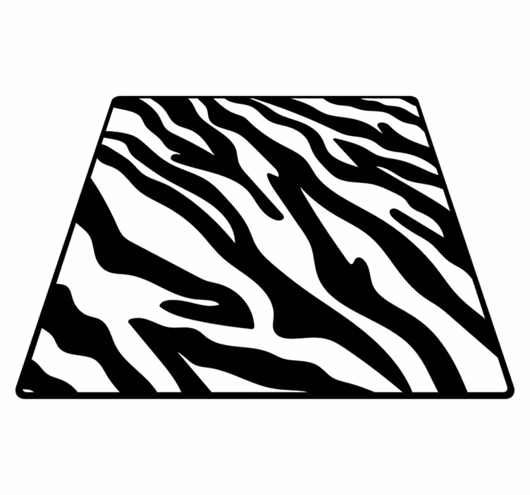 Covor vinil print animalier stil zebra - TenStickers