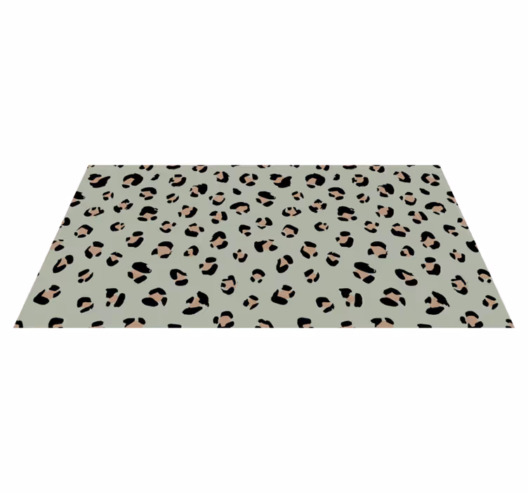 Covor vinil print animalier cu motiv leopard estetic - TenStickers