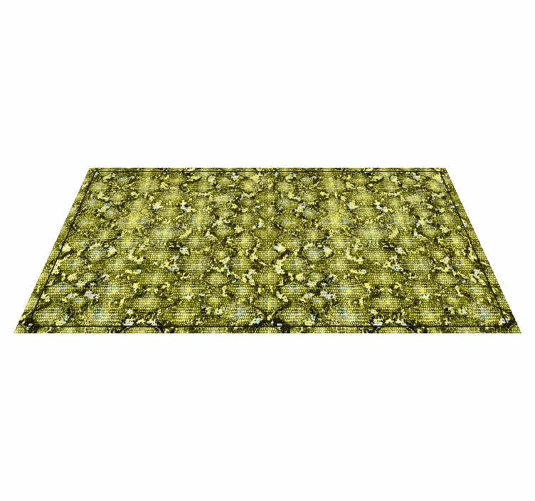 Covor vinil print animalier piele de reptilă verde - TenStickers