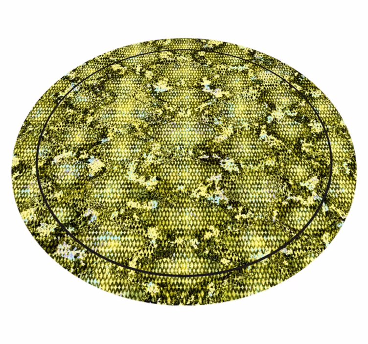 Covor vinil print animalier piele verde de reptilă - TenStickers