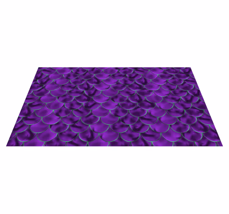 Covor vinil print animalier cu model mov și scame - TenStickers
