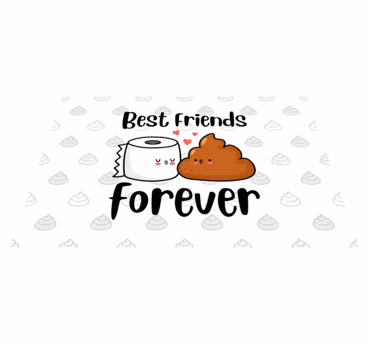 Toaletă citat amuzant design covor personalizat - TenStickers